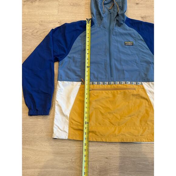 LL Bean Mens M Mountain Classic Jacket Full Zip Hooded Multicolor Color Block - Picture 6 of 7